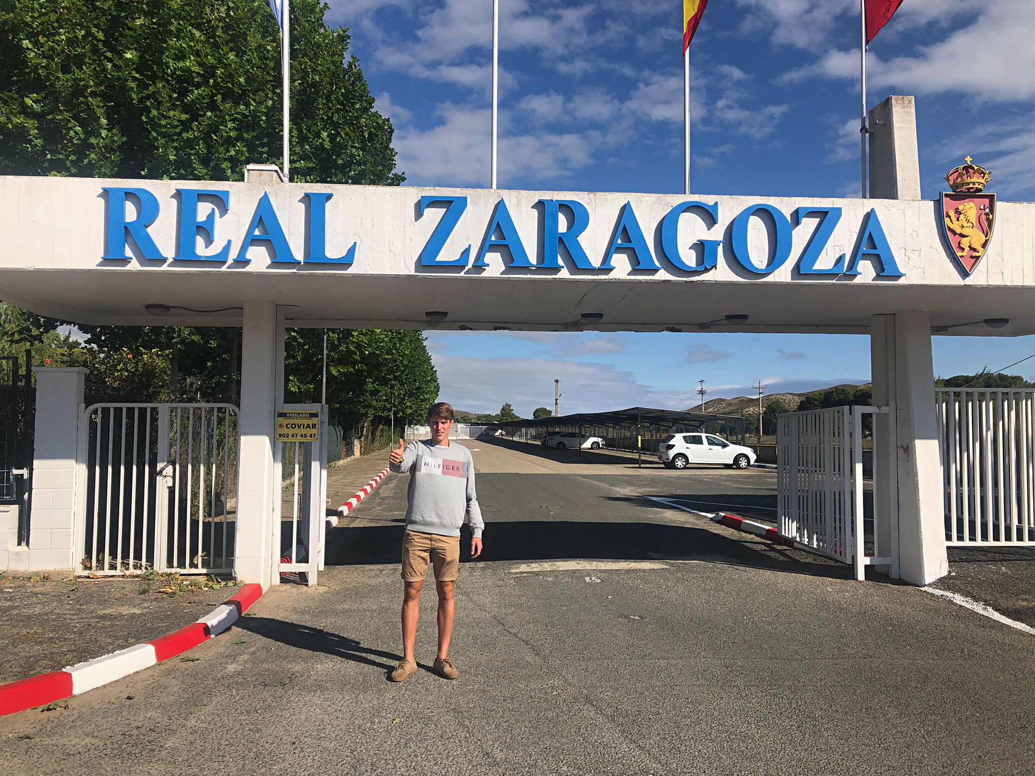 Alberto  Vaquero  jugador del Deportivo AragÃ³n.